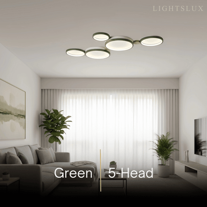 Plafonnier Rond Métal et Bois | LED Intégrée 3000K | Série Élégance
