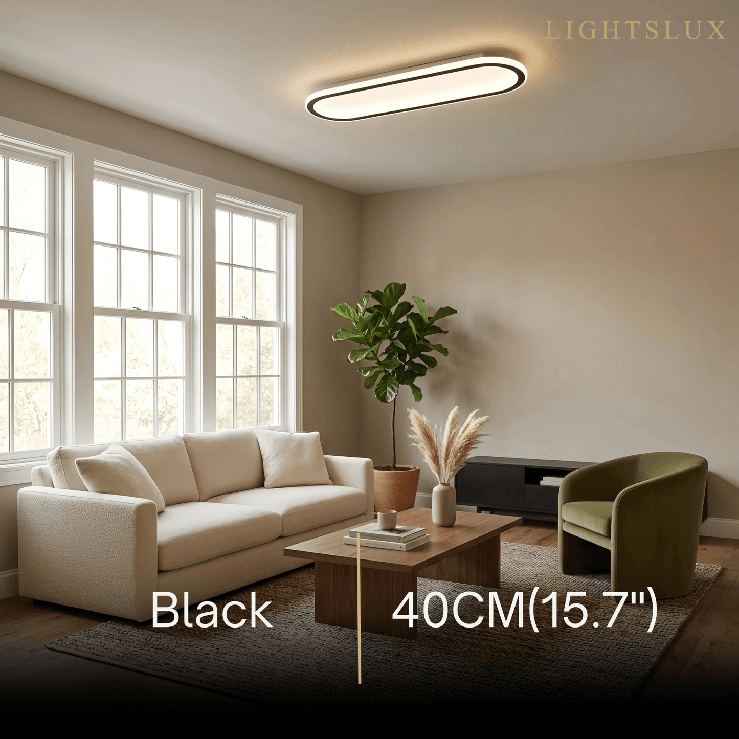 Lumière de Plafond Minimaliste Métal Acrylique | LED SMD IP20 | Série Épure