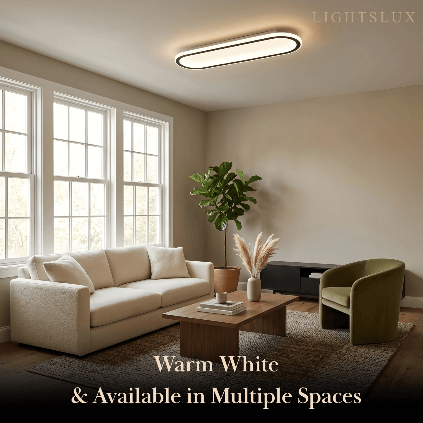 Lumière de Plafond Minimaliste Métal Acrylique | LED SMD IP20 | Série Épure