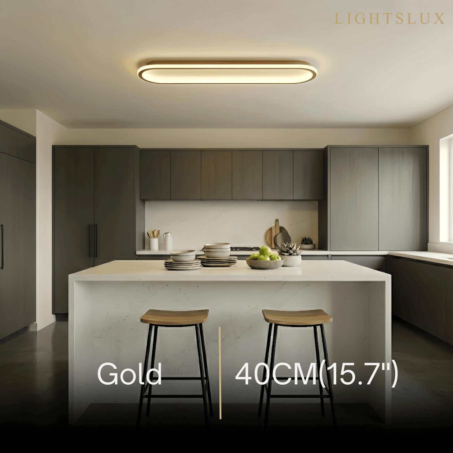 Lumière de Plafond Minimaliste Métal Acrylique | LED SMD IP20 | Série Épure