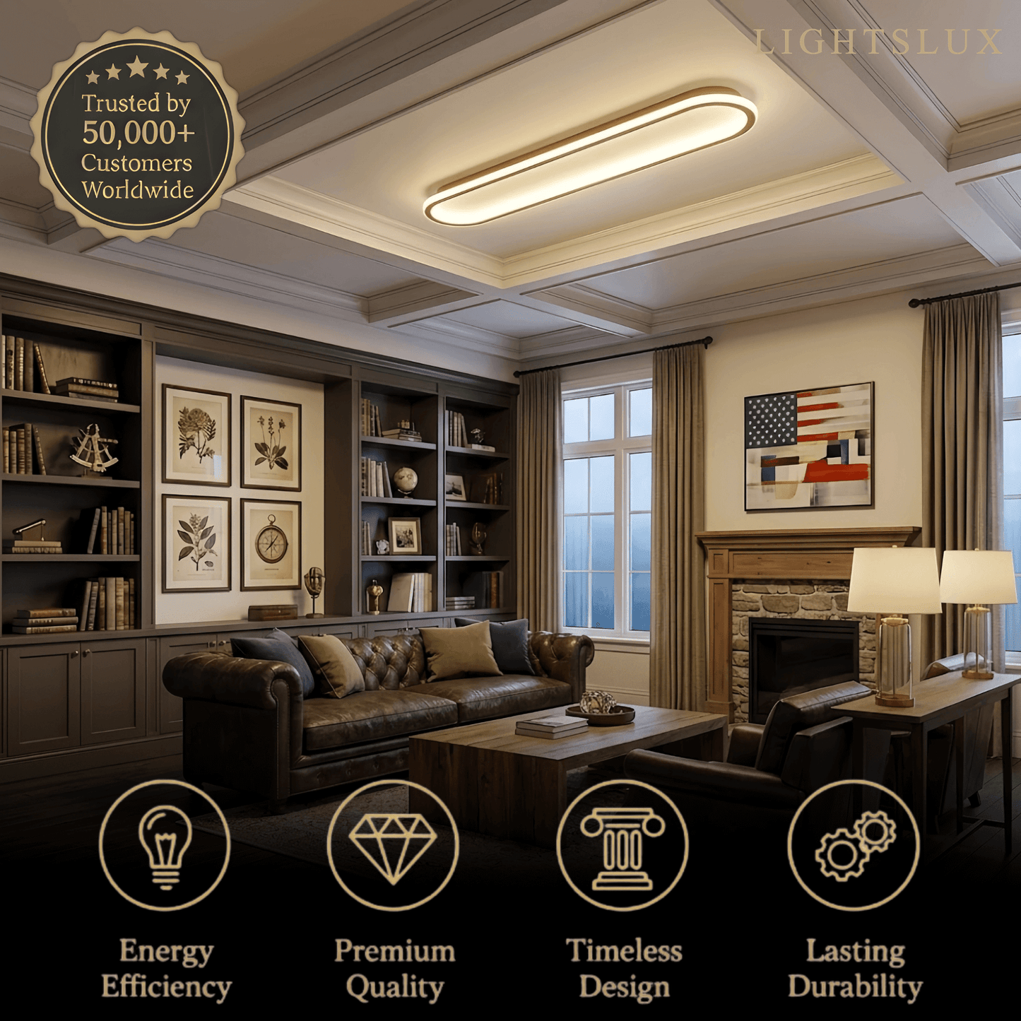 Lumière de Plafond Minimaliste Métal Acrylique | LED SMD IP20 | Série Épure
