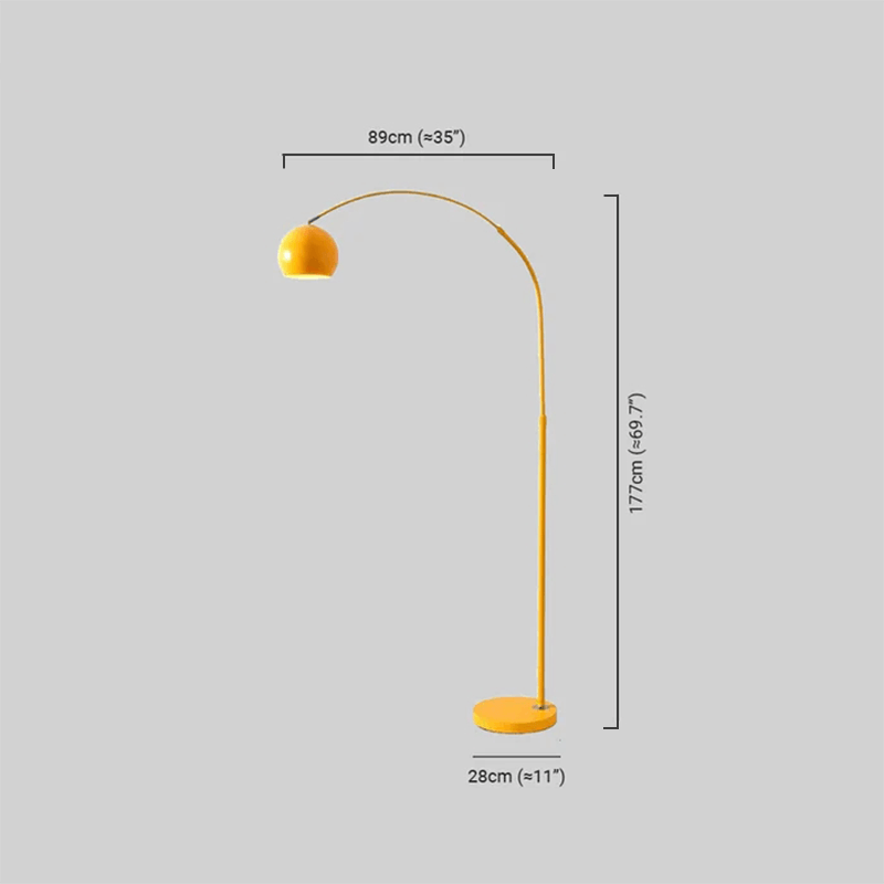Lampe sur pied Métal Nordique | LED à intensité réglable | Compatible E26/E27