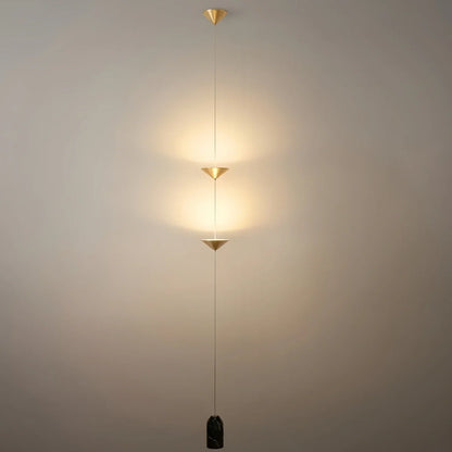 Lampe Pendante Industrielle Fer & Marbre | Hauteur Réglable LED Intégré