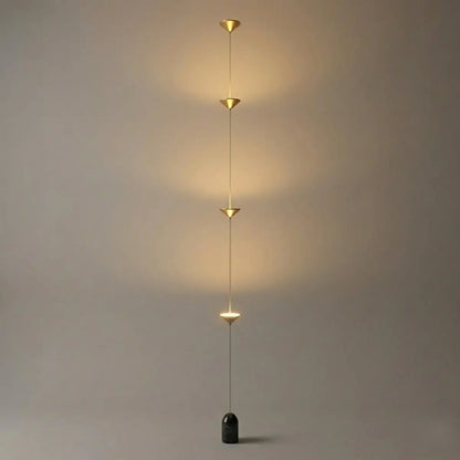 Lampe Pendante Industrielle Fer & Marbre | Hauteur Réglable LED Intégré