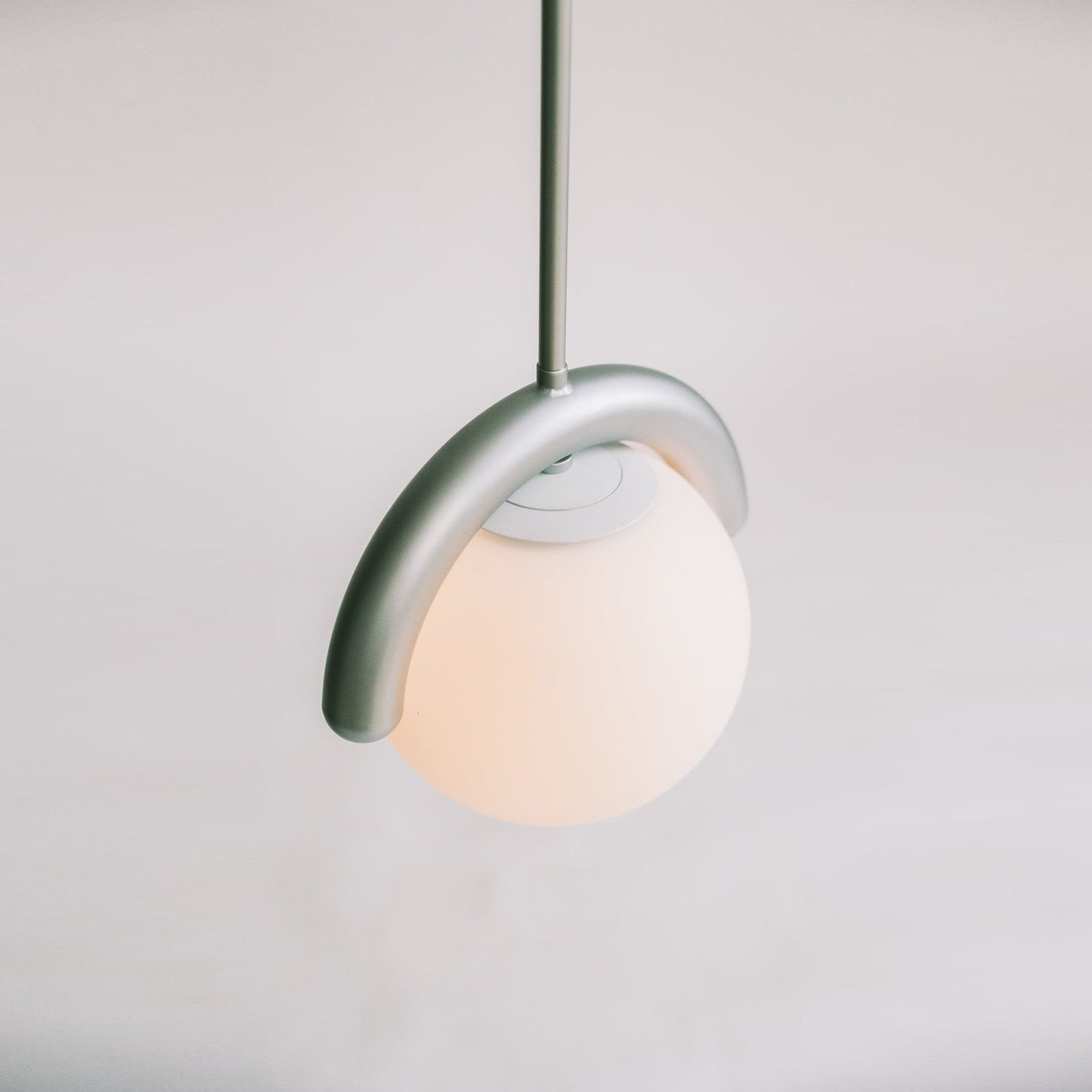 Lustre Linéaire Métal et Verre | Rouge et Argenté, IP20 Non-dimmable