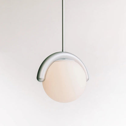 Lustre Linéaire Métal et Verre | Rouge et Argenté, IP20 Non-dimmable
