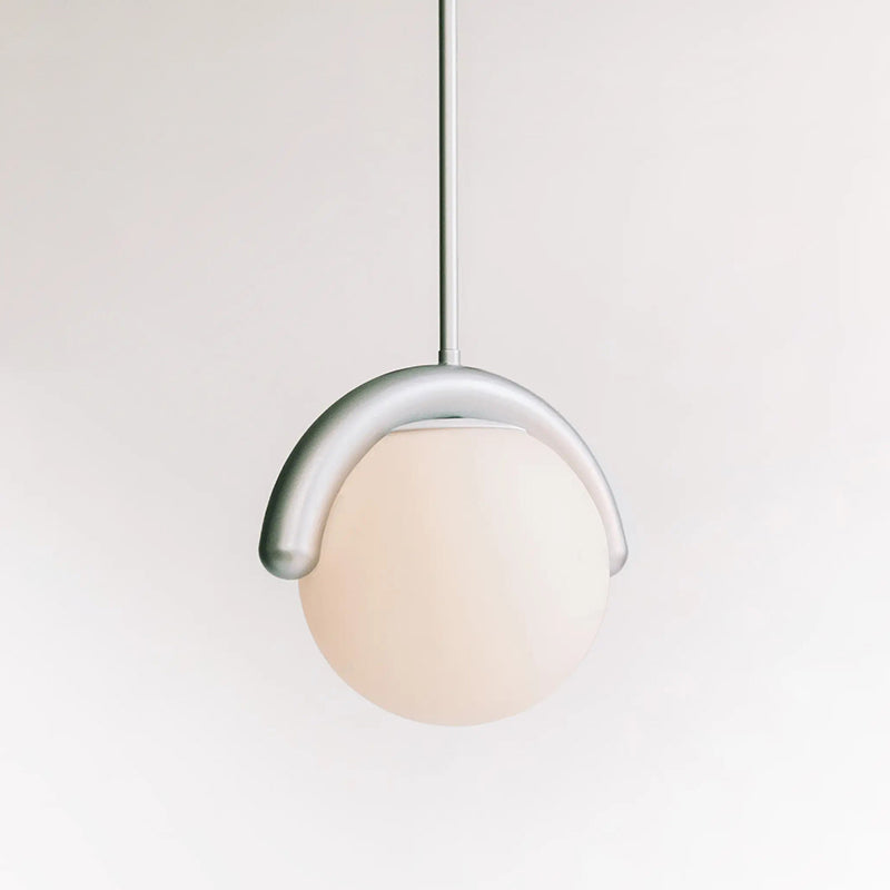 Lustre Linéaire Métal et Verre | Rouge et Argenté, IP20 Non-dimmable