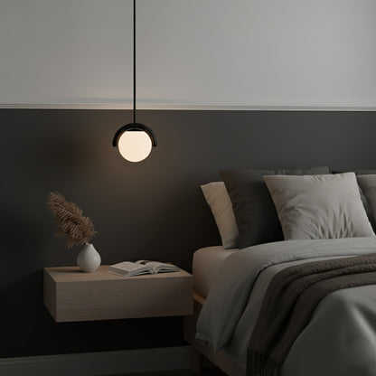Lustre Linéaire Métal et Verre | Rouge et Argenté, IP20 Non-dimmable