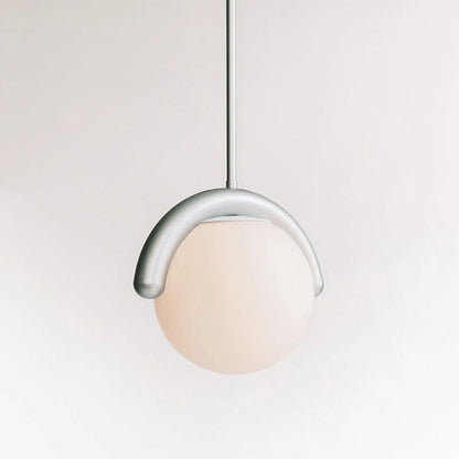 Lustre Linéaire Métal et Verre | Rouge et Argenté, IP20 Non-dimmable