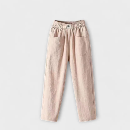 Pantalons Coton-Lin Femme Été Léger | Confort Quotidien Entretien Facile