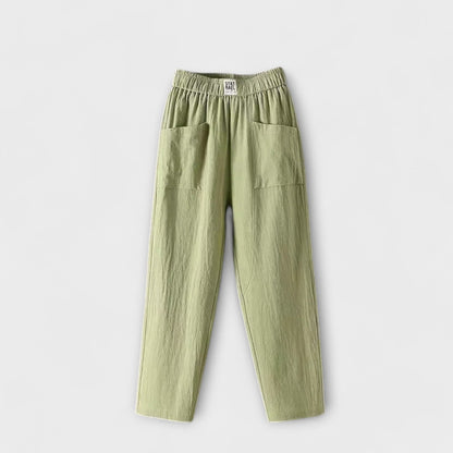 Pantalons Coton-Lin Femme Été Léger | Confort Quotidien Entretien Facile