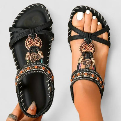 Sandales orthopédiques Cuir | Semelle Stabilité+, Soutien arrière | Ligne Sérénité