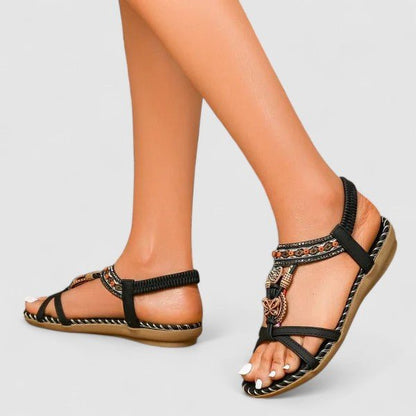 Sandales orthopédiques Cuir | Semelle Stabilité+, Soutien arrière | Ligne Sérénité