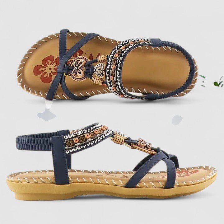 Sandales orthopédiques Cuir | Semelle Stabilité+, Soutien arrière | Ligne Sérénité