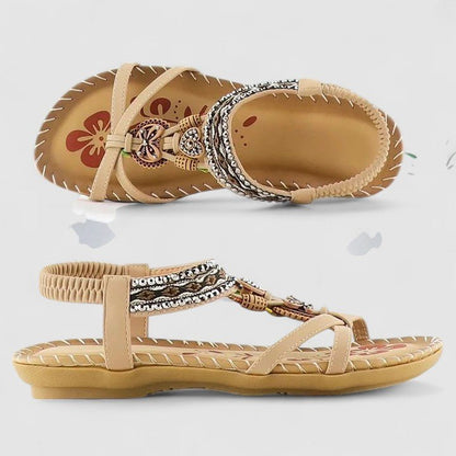 Sandales orthopédiques Cuir | Semelle Stabilité+, Soutien arrière | Ligne Sérénité