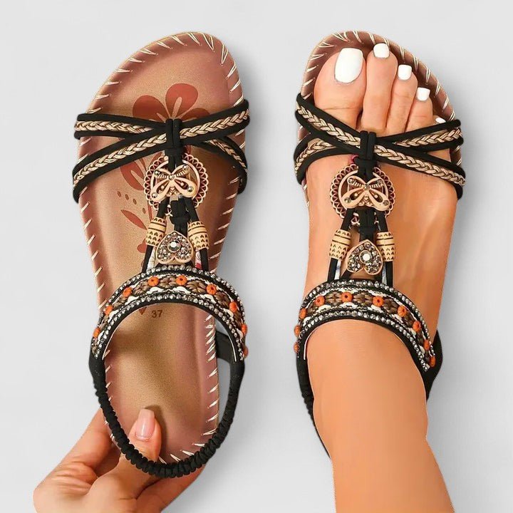 Sandales orthopédiques Cuir | Semelle Stabilité+, Soutien arrière | Ligne Sérénité