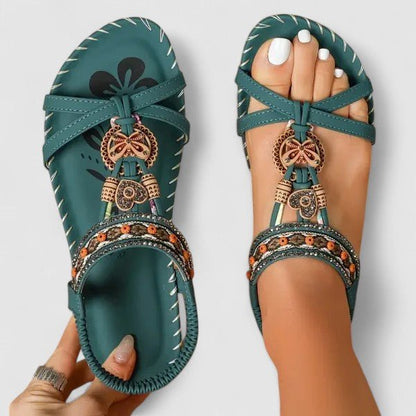 Sandales orthopédiques Cuir | Semelle Stabilité+, Soutien arrière | Ligne Sérénité