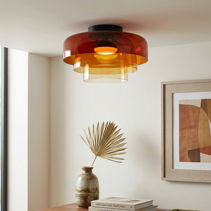 Lumière LED Plafond Verre Fumé | Réglable, IP20 | Série LumenVerre