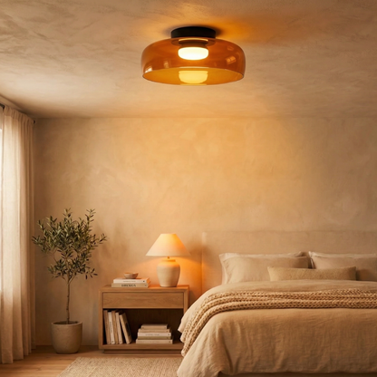 Lumière LED Plafond Verre Fumé | Réglable, IP20 | Série LumenVerre