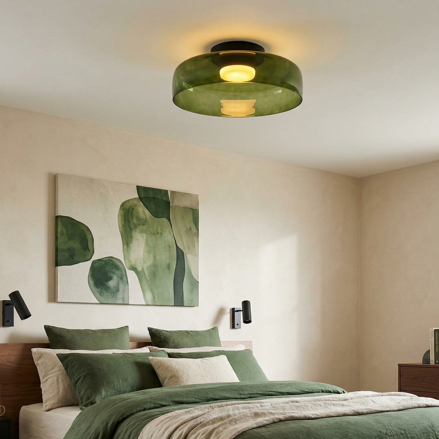 Lumière LED Plafond Verre Fumé | Réglable, IP20 | Série LumenVerre