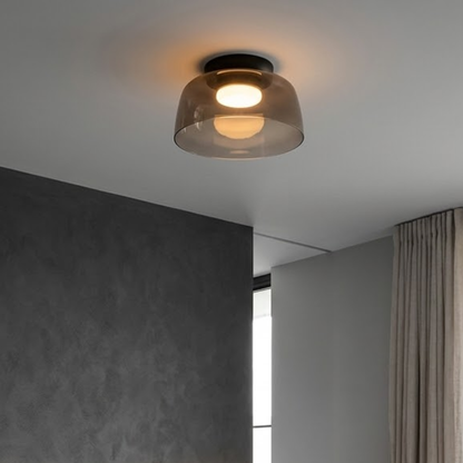 Lumière LED Plafond Verre Fumé | Réglable, IP20 | Série LumenVerre