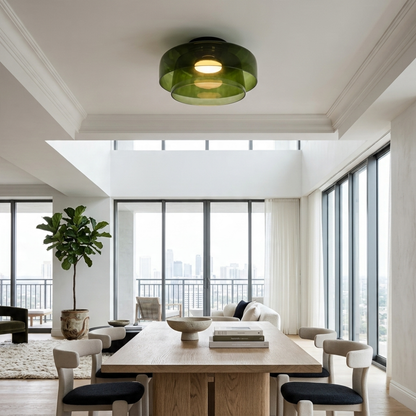 Lumière LED Plafond Verre Fumé | Réglable, IP20 | Série LumenVerre