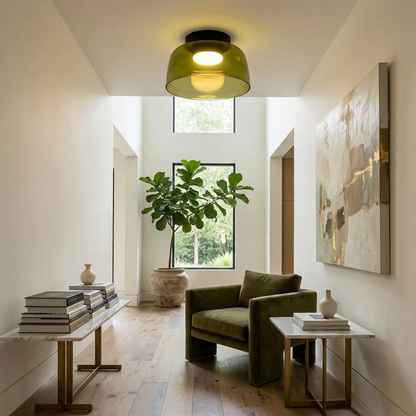 Lumière LED Plafond Verre Fumé | Réglable, IP20 | Série LumenVerre