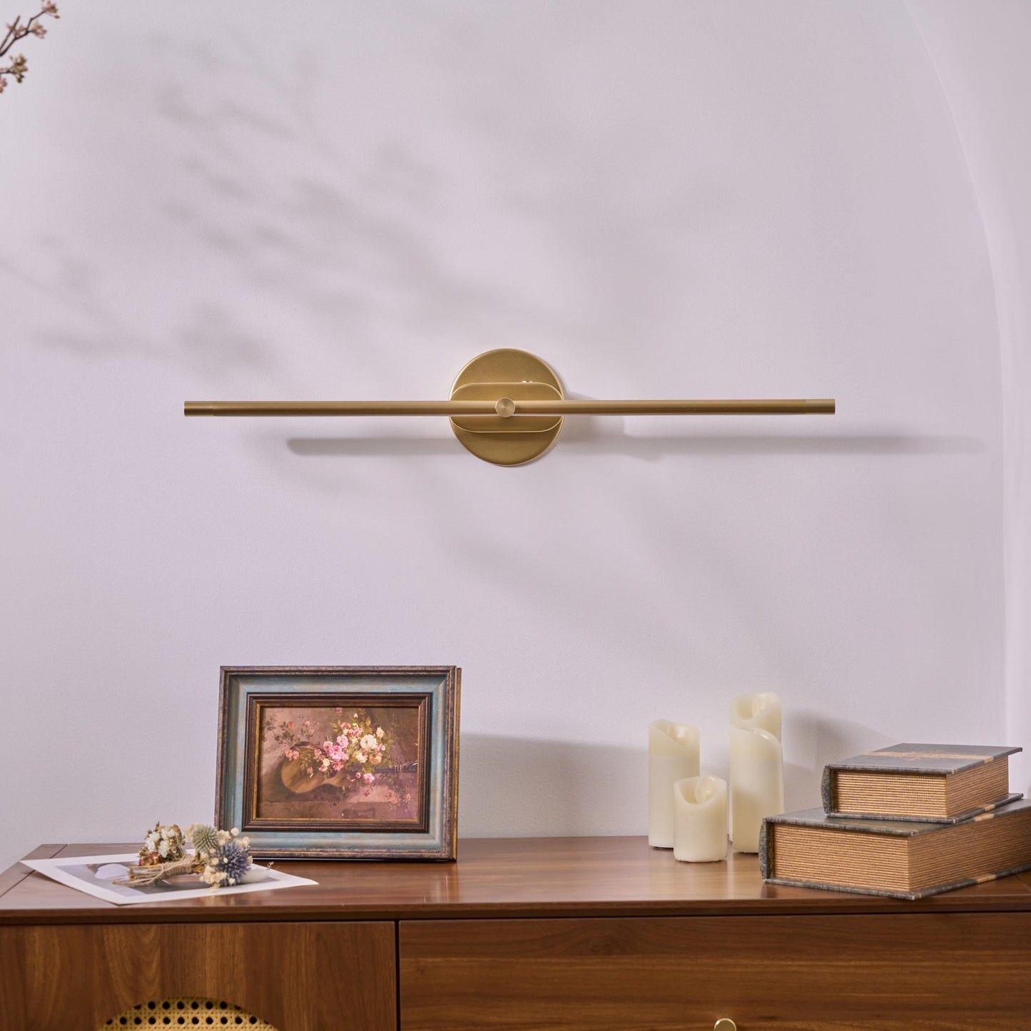 Lampe Applique Murale Métal LED | Batterie Rechargeable Interrupteur Tactile