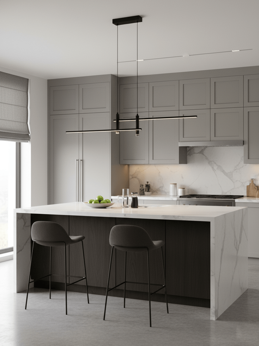 Suspension LED Métal Minimaliste | Hauteur Ajustable Dimmable | Série LINK