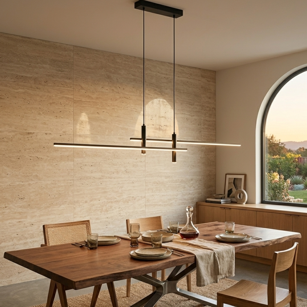 Suspension LED Métal Minimaliste | Hauteur Ajustable Dimmable | Série LINK
