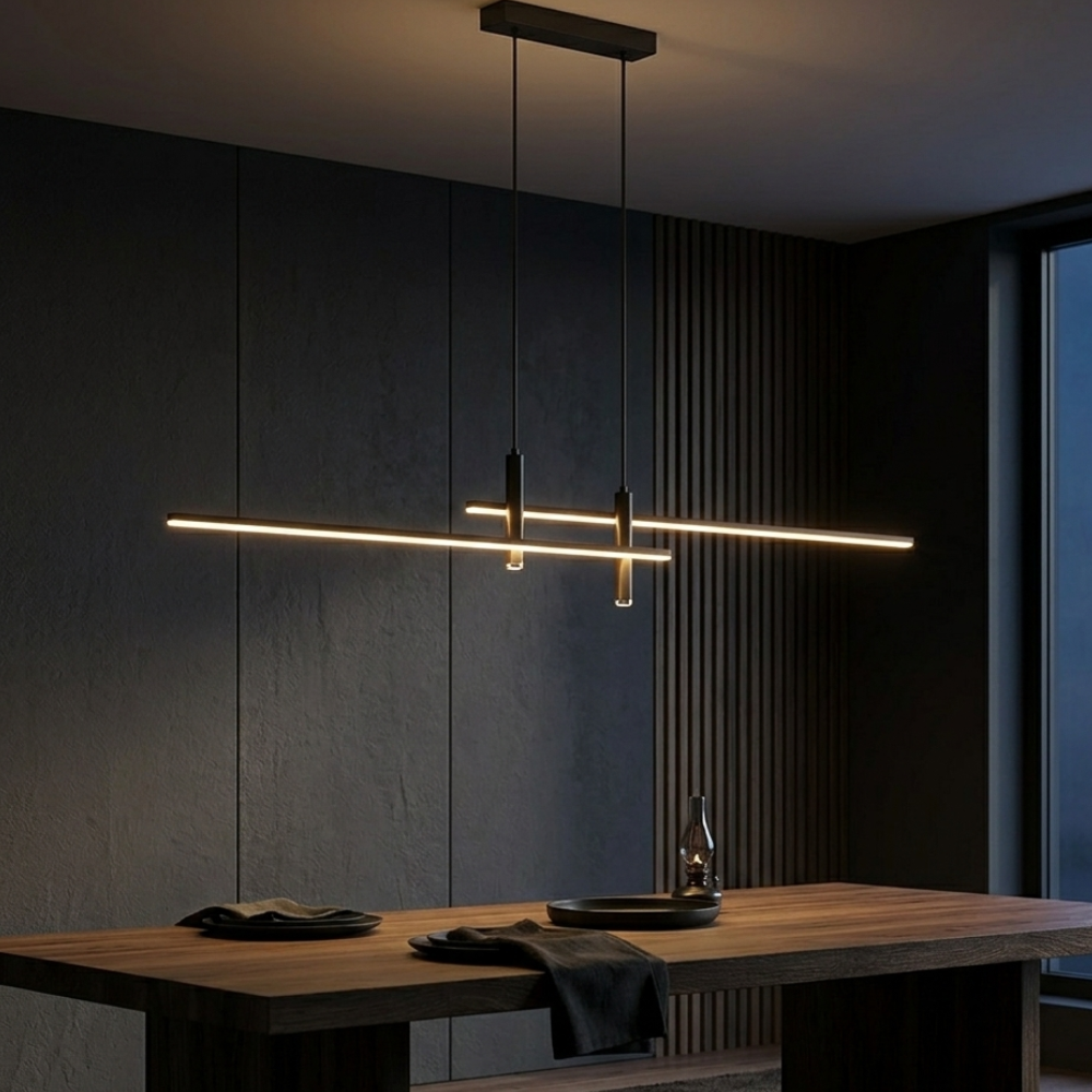 Suspension LED Métal Minimaliste | Hauteur Ajustable Dimmable | Série LINK