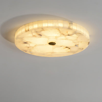 Lustre de Plafond Alabastre Blanc | LED Intégrée, 3 Températures | Série Arc