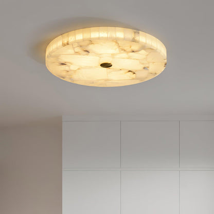 Lustre de Plafond Alabastre Blanc | LED Intégrée, 3 Températures | Série Arc