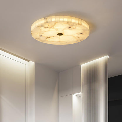 Lustre de Plafond Alabastre Blanc | LED Intégrée, 3 Températures | Série Arc