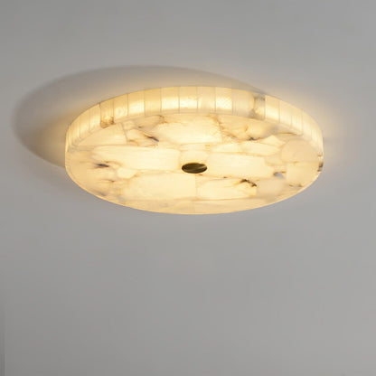 Lustre de Plafond Alabastre Blanc | LED Intégrée, 3 Températures | Série Arc