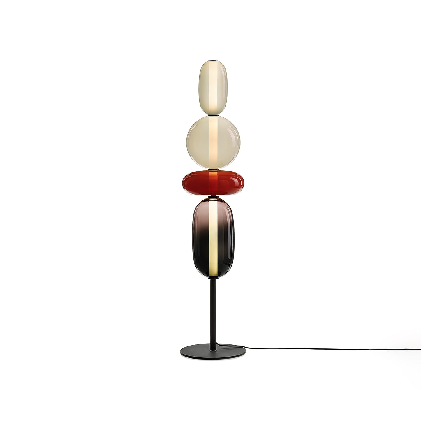 Lampe De Sol Moderne Verre Soufflé | LED Intégrée, 3000K-6000K | Série Éclat
