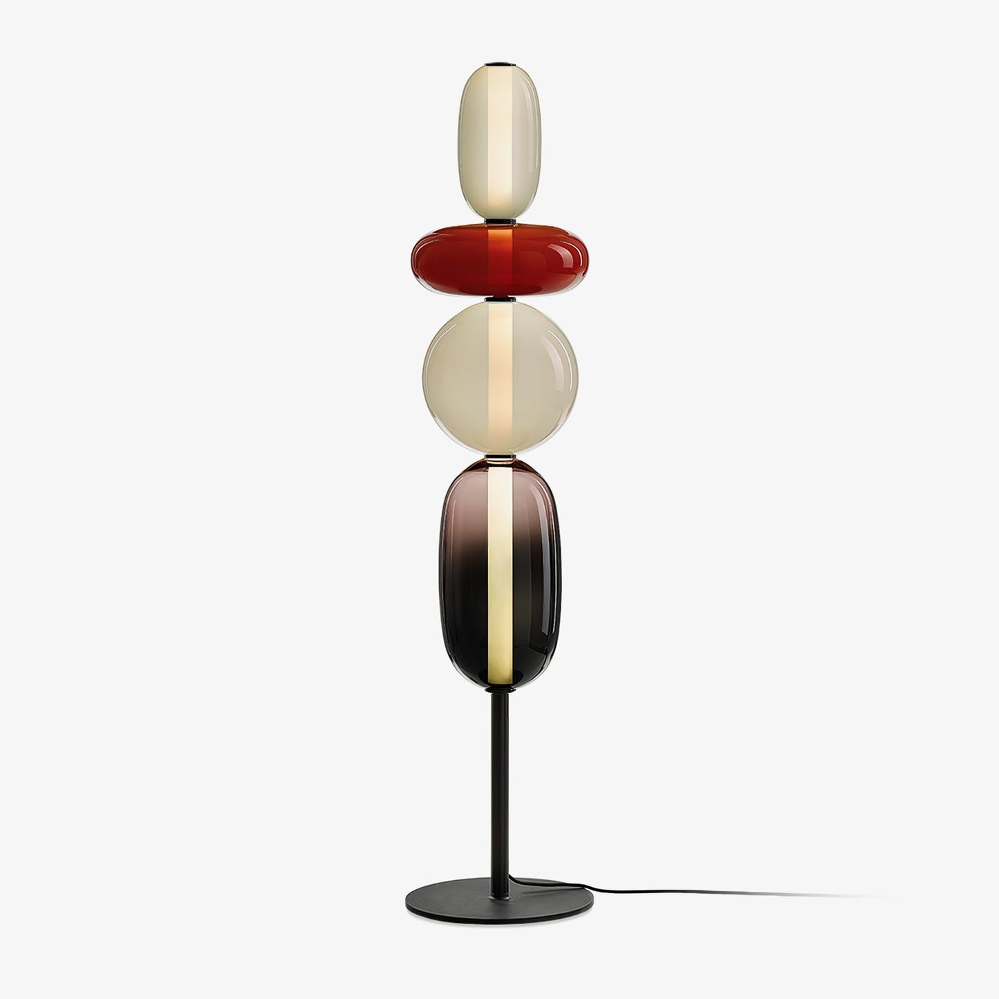 Lampe De Sol Moderne Verre Soufflé | LED Intégrée, 3000K-6000K | Série Éclat