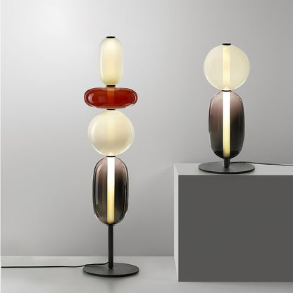 Lampe De Sol Moderne Verre Soufflé | LED Intégrée, 3000K-6000K | Série Éclat
