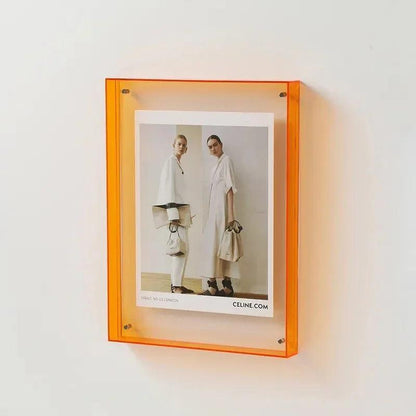 Cadre Photo Moderne Acrylique | Bord Vibrant Polyvalent | Série Studio