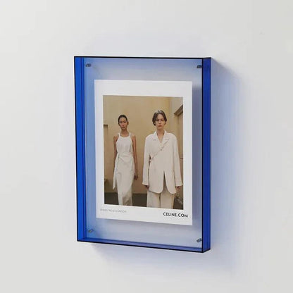 Cadre Photo Moderne Acrylique | Bord Vibrant Polyvalent | Série Studio