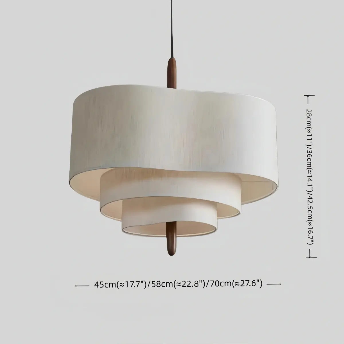 Tissu Lustre Moderne | Abat-jour rond en tissu, Inclinaison 30°
