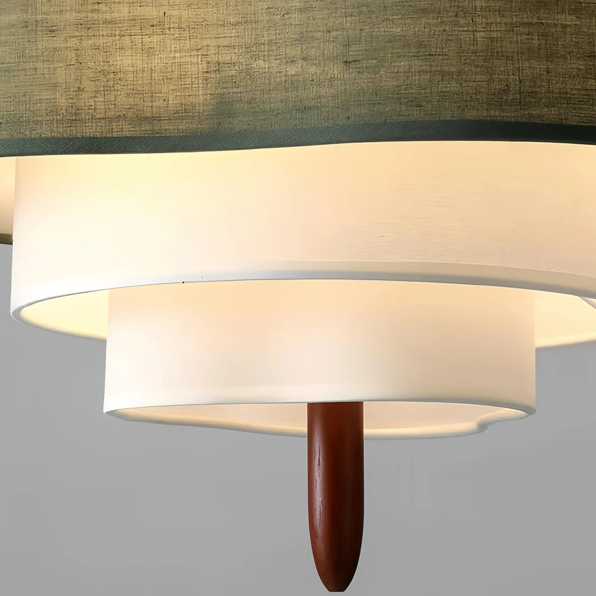 Tissu Lustre Moderne | Abat-jour rond en tissu, Inclinaison 30°