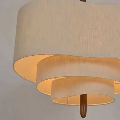 Tissu Lustre Moderne | Abat-jour rond en tissu, Inclinaison 30°
