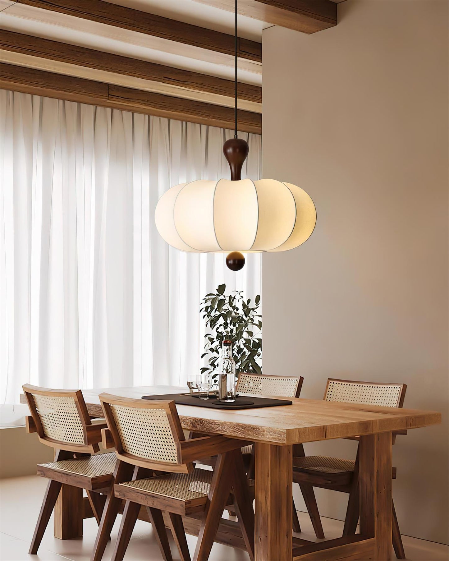 Moderne Suspension Bois | Variateur Compatible Câble Réglable | Lumière Nova