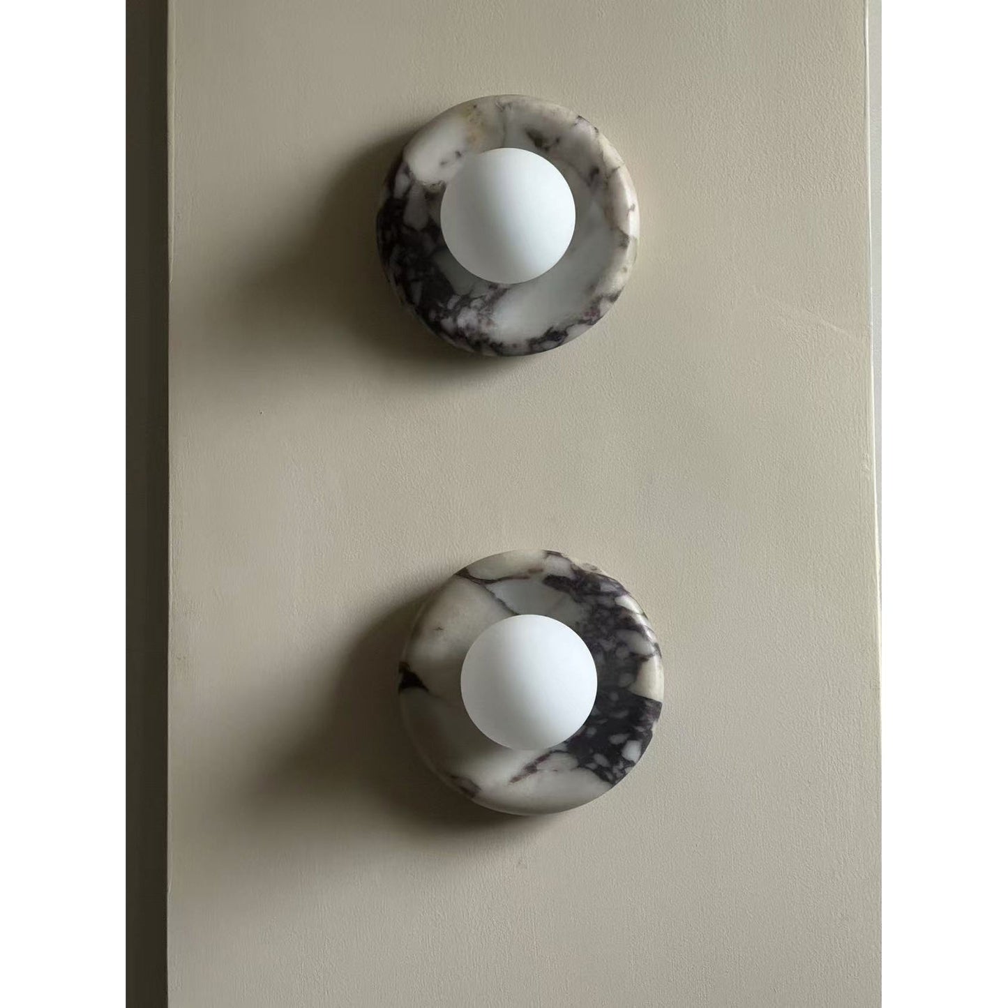 Lampe Murale Applique Marbre|Éclairage doux Sans ampoule|Ligne Marbre