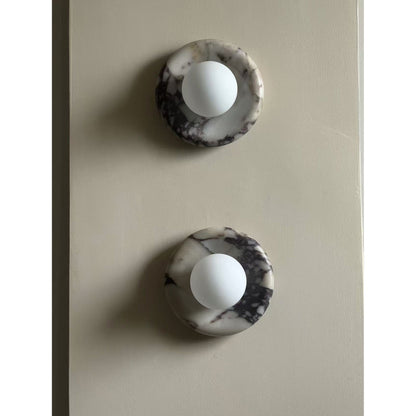 Lampe Murale Applique Marbre|Éclairage doux Sans ampoule|Ligne Marbre