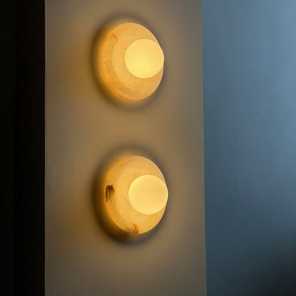 Lampe Murale Applique Marbre|Éclairage doux Sans ampoule|Ligne Marbre