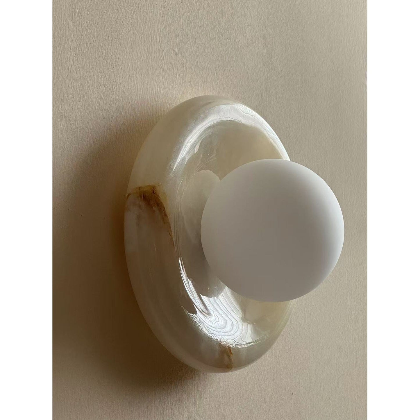 Lampe Murale Applique Marbre|Éclairage doux Sans ampoule|Ligne Marbre