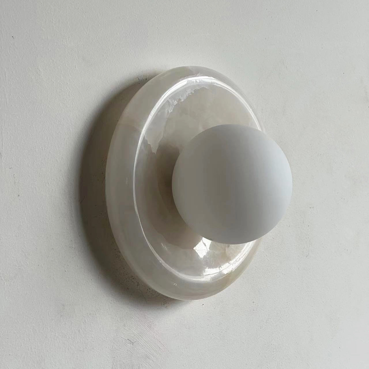 Lampe Murale Applique Marbre|Éclairage doux Sans ampoule|Ligne Marbre