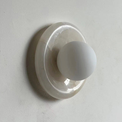 Lampe Murale Applique Marbre|Éclairage doux Sans ampoule|Ligne Marbre